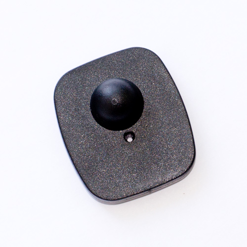 Датчик радиочастотный стандартный 40х50 мм черный, противокражный антикражный датчик жесткий  РЧ RF Mini Square ABS